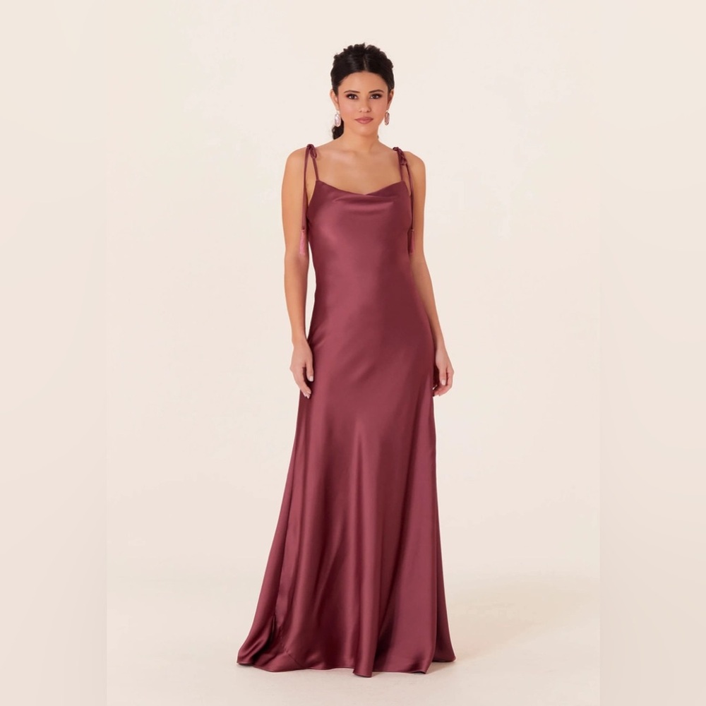 Mori Lee Bridesmaid Dress - Rosewood Sz 10